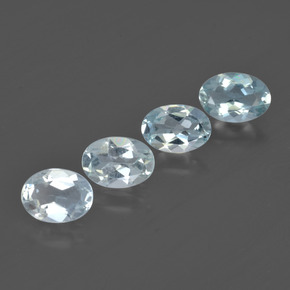 2.30 ctw Blue Aquamarine Stones, Natural Aquamarine in Oval Facet Shape for Sale