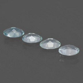 Aquamarine Gemstones in 7 x 5 mm (calibrated) Size for Sale, Aquamarine Stones in Light Blue Color
