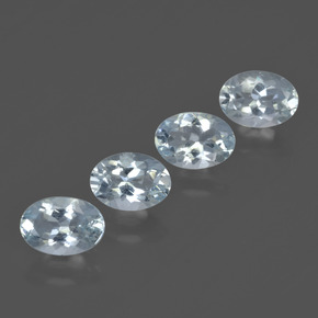2.56 ctw Blue Aquamarine Stones, Natural Aquamarine in Oval Facet Shape for Sale