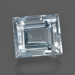 Light Blue Aquamarine Gem - 9.7ct Baguette Facet (ID: 419679)