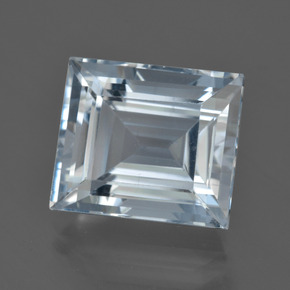 9.72 ct Blue Aquamarine Stone, Natural Aquamarine in Baguette Facet Shape for Sale