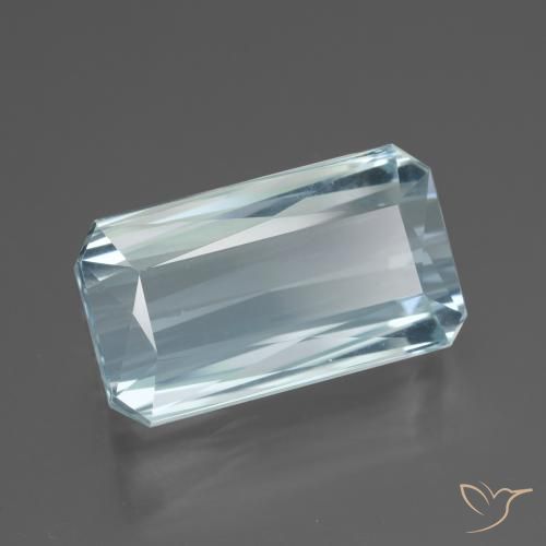 11.87 ct Blue Aquamarine Stone, Natural Aquamarine in Octagon / Scissor Cut Shape for Sale