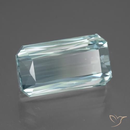 13.81 ct Blue Aquamarine Stone, Natural Aquamarine in Octagon / Scissor Cut Shape for Sale