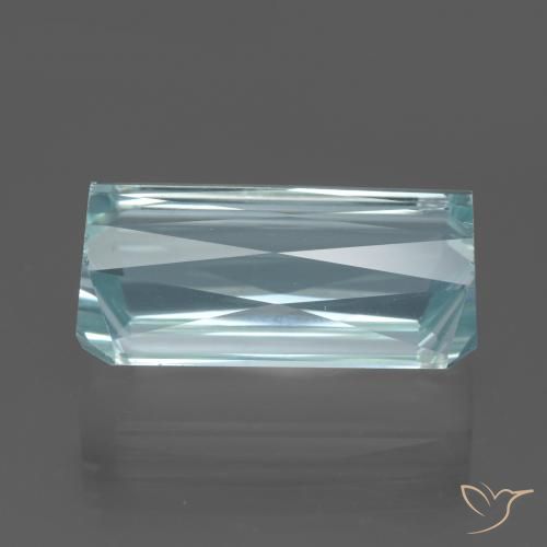 Aquamarine Gemstone in 18.4 x 10.3 mm Size for Sale, Aquamarine Stone in Light Aqua Blue Color