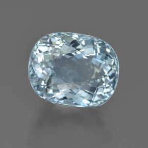 Light Aqua Blue Acquamarina Gem - 5.9ct Ovale taglio portoghese (ID: 453035)