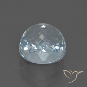 Aquamarine Gemstone in 10.4 x 9.8 mm Size for Sale, Aquamarine Stone in Light Aqua Blue Color