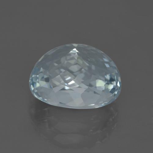 Aquamarine Gemstone in 11.7 x 9.3 mm Size for Sale, Aquamarine Stone in Light Aqua Blue Color