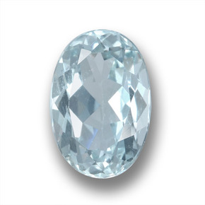 1.9ct Oval Facet Light Blue Aquamarine Gem for sale 1.9ct Oval Facet Light Blue Aquamarine Gem (ID: 458923)