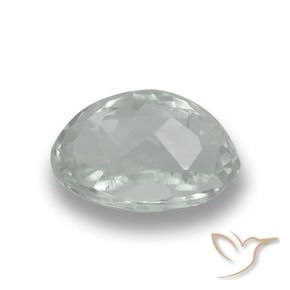 Aquamarine Gemstone in 9.2 x 6.6 mm Size for Sale, Aquamarine Stone in Very Light Greenish White Color