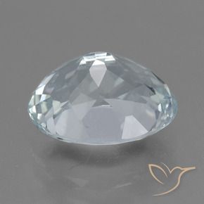 Aquamarine Gemstone in 10 x 8 mm (calibrated) Size for Sale, Aquamarine Stone in Bluish White Color