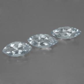 2.89 ctw Blue Aquamarine Stones, Natural Aquamarine in Marquise Facet Shape for Sale