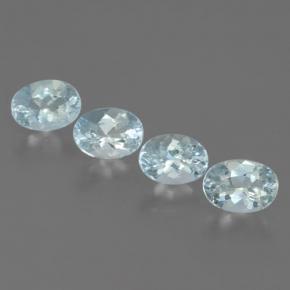 Azul Cielo Aguamarina Gema - 0.5ct Forma ovalada (ID: 465181)