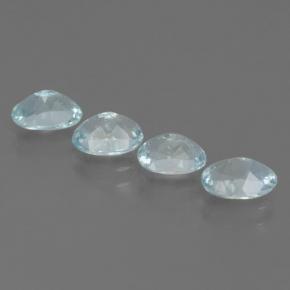 Aquamarine Gemstones in 6.6 x 4.6 mm Size for Sale, Aquamarine Stones in Sky Blue Color