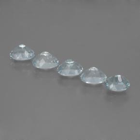 Aquamarine Gemstones in 6.2 x 4.5 mm Size for Sale, Aquamarine Stones in Light Blue Color