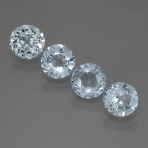 0.5ct Round Facet Light Blue Aquamarine Gem for sale 0.5ct Round Facet Light Blue Aquamarine Gem (ID: 466014)