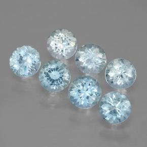 0.4ct Round Facet Light Blue Aquamarine Gem for sale 0.4ct Round Facet Light Blue Aquamarine Gem (ID: 466202)