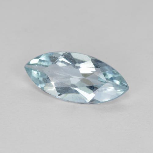 1.13 ct Blue Aquamarine Stone, Natural Aquamarine in Marquise Facet Shape for Sale