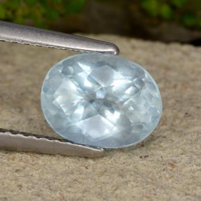 1.5ct Oval Facet Light Blue Aquamarine Gem for sale 1.5ct Oval Facet Light Blue Aquamarine Gem (ID: 479260)