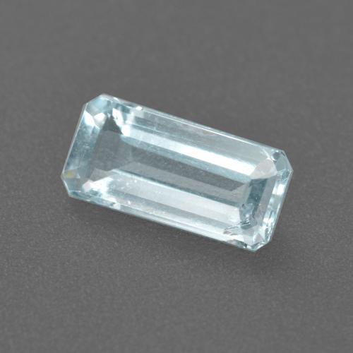 1.11 ct Blue Aquamarine Stone, Natural Aquamarine in Octagon Step Cut Shape for Sale