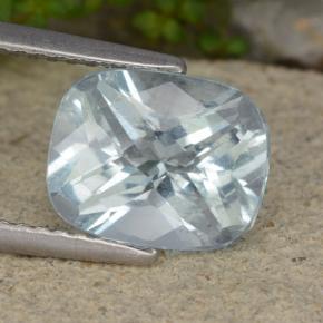 2.3ct Cushion Checkerboard Light Blue Aquamarine Gem for sale 2.3ct Cushion Checkerboard Light Blue Aquamarine Gem (ID: 479268)