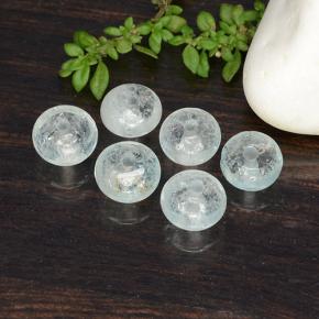 6.12 ctw Blue Aquamarine Stones, Natural Aquamarine in Rondelle Shape for Sale