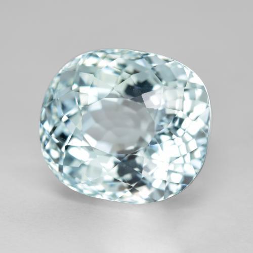 6.63 ct Blue Aquamarine Stone, Natural Aquamarine in Oval Portuguese-Cut Shape for Sale