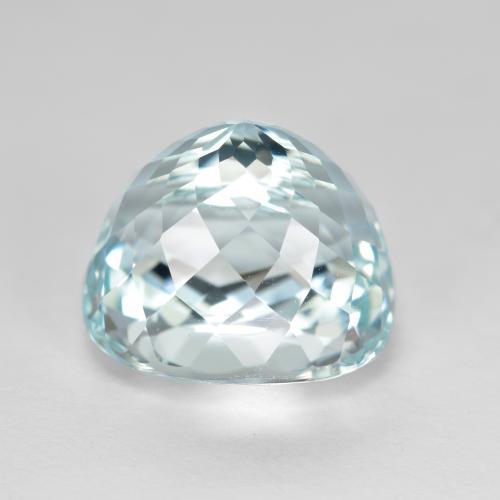 Aquamarine Gemstone in 9.9 x 11.3 mm Size for Sale, Aquamarine Stone in Light Aqua Blue Color