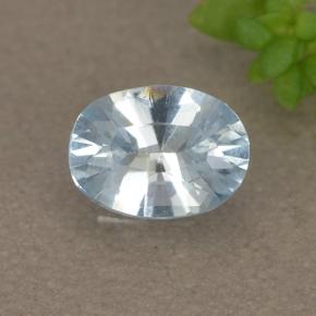 Light Blue Aquamarine Gem - 0.4ct Oval Facet (ID: 497376)