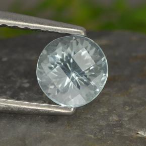 0.6ct Round Checkerboard Light Blue Aquamarine for sale thumb image of 0.6ct Round Checkerboard Light Blue Aquamarine (ID: 497435)