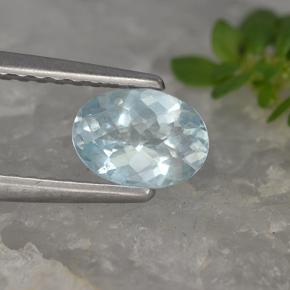 0.4ct Oval Checkerboard Light Blue Aquamarine Gem for sale 0.4ct Oval Checkerboard Light Blue Aquamarine Gem (ID: 497973)