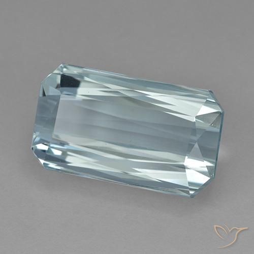 9.70 ct Blue Aquamarine Stone, Natural Aquamarine in Octagon / Scissor Cut Shape for Sale