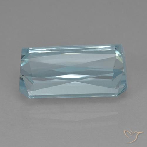Aquamarine Gemstone in 16.3 x 9.4 mm Size for Sale, Aquamarine Stone in Light Aqua Blue Color