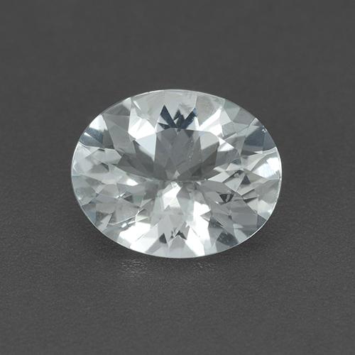 Bluish White Aquamarine Gem - 2.3ct Oval Facet (ID: 509748)