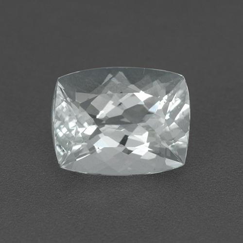 2.38 ct White Aquamarine Gemstone, Aquamarine Gem in Cushion-Cut Shape for Sale.