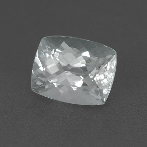 2.38 ct White Aquamarine Stone, Natural Aquamarine in Cushion-Cut Shape for Sale