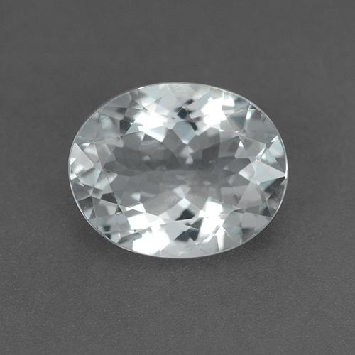 Bluish White Aquamarine Gem - 2.7ct Oval Facet (ID: 509934)
