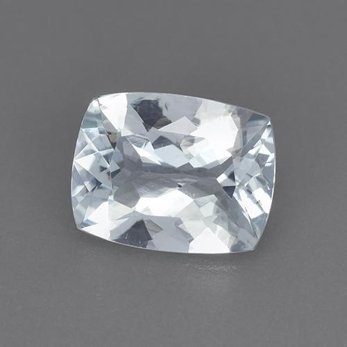 1.78 ct White Aquamarine Stone, Natural Aquamarine in Cushion-Cut Shape for Sale