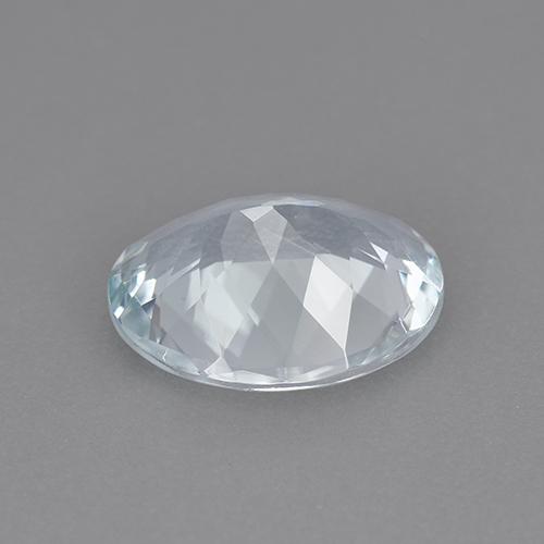 Aquamarine Gemstone in 10 x 8 mm (calibrated) Size for Sale, Aquamarine Stone in Bluish White Color