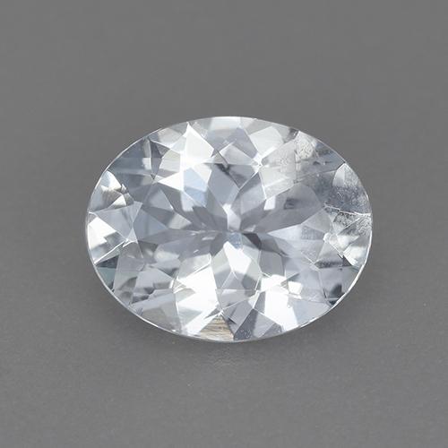 Голубовато-белый Аквамарин Камень - 1.6ct Фасетный Овал (ID: 514305)