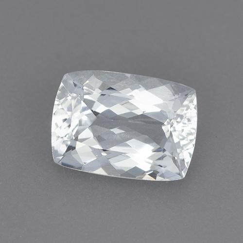 1.45 ct White Aquamarine Stone, Natural Aquamarine in Cushion-Cut Shape for Sale