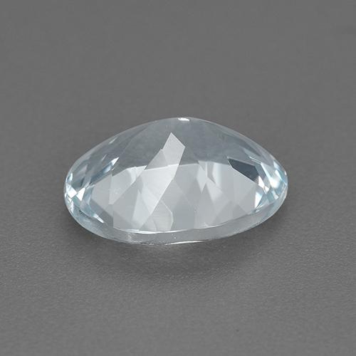 Aquamarine Gemstone in 9 x 7 mm (calibrated) Size for Sale, Aquamarine Stone in Very Light Blue Color