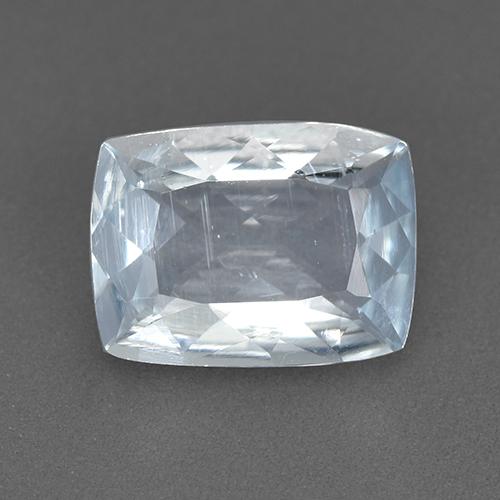Bluish White Aquamarine Gem - 1.7ct Cushion-Cut (ID: 518008)