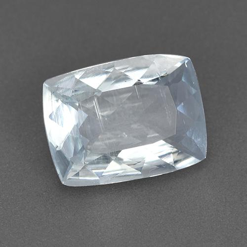 1.72 ct White Aquamarine Stone, Natural Aquamarine in Cushion-Cut Shape for Sale