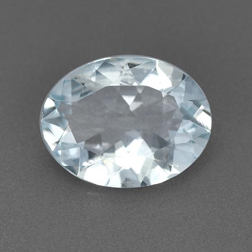 Blanco azulado Aguamarina Gema - 1.5ct Forma ovalada (ID: 518013)