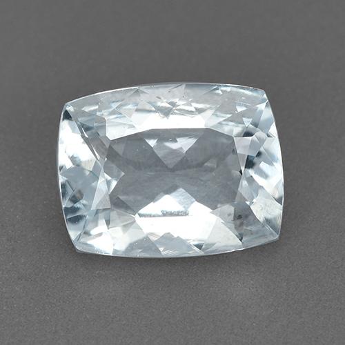 蓝白色 海蓝宝 Gem - 1.7ct 垫型切割 (ID: 518014)