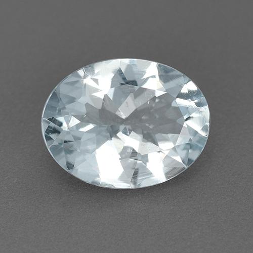 Sky Blue Aquamarine Gem - 1.5ct Oval Facet (ID: 518015)