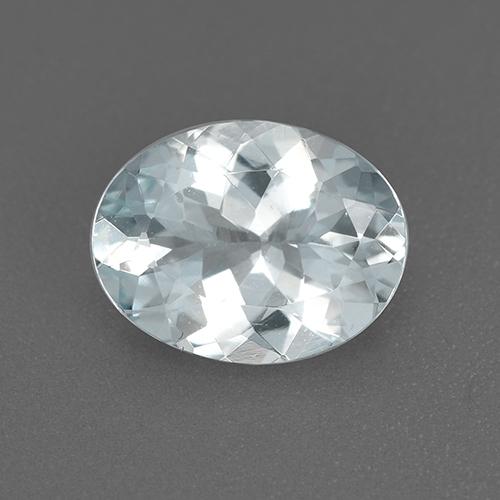 Blanco azulado Aguamarina Gema - 1.4ct Forma ovalada (ID: 518606)