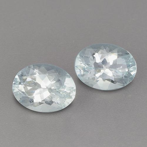 2.25 ctw Blue Aquamarine Stones, Natural Aquamarine in Oval Facet Shape for Sale