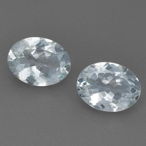 2.02 ctw Blue Aquamarine Stones, Natural Aquamarine in Oval Facet Shape for Sale
