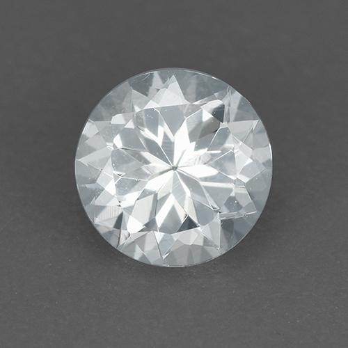Pale Blue Aquamarine Gem - 0.8ct Round Facet (ID: 519866)